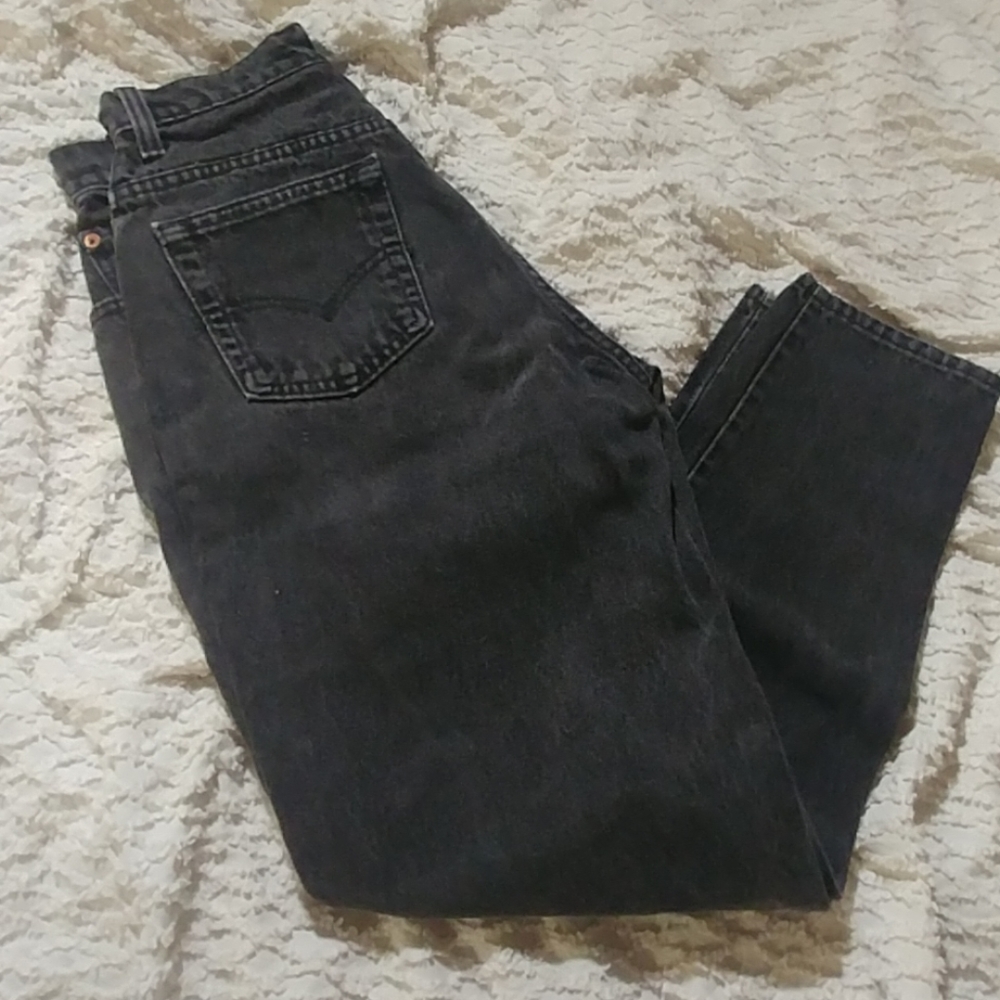 Black vintage mom jeans